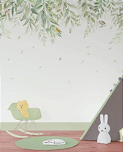 Papel de Parede Memórias de Infância - Folhas e Flores - 201039 - Vinílico