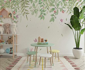 Papel de Parede Memórias de Infância - Folhas e Flores - 201041 - Vinílico