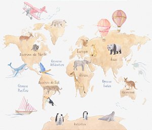 Papel de Parede Natureza Lúdica - Infantil - 83646 - Vinílico