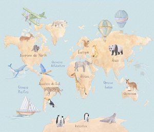 Papel de Parede Natureza Lúdica - Infantil - 83653 - Vinílico