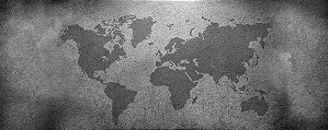 Papel de Parede Mapas - Mapa Mundi - KPMAPA00001 - Vinílico