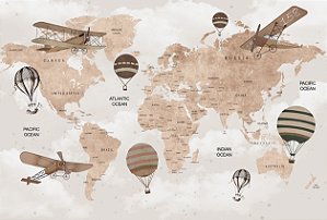 Papel de Parede Mapas Infantis - Infantil - KPMIN011 - Vinílico