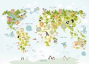 Papel de Parede Mapas Infantis - Infantil - KPMIN014 - Vinílico
