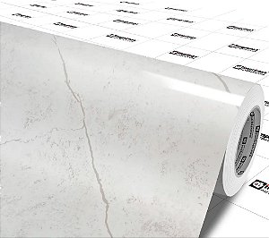 Envelopamento - Piso Marmore Branco Marquina Gloss - Vinílico (autocolante)