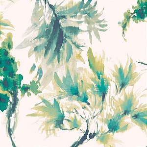 Papel de Parede Capri 1838 - Folhas e Flores - 190512404 - Vinílico