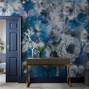Papel de Parede Capri 1838 - Folhas e Flores - 190613001 - Vinílico