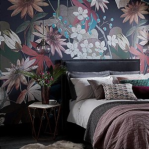 Papel de Parede Capri 1838 - Folhas e Flores - 190613101 - Vinílico