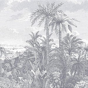 Papel de Parede Capri 1838 - Folhas e Flores - 190613302 - Vinílico