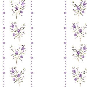Papel de Parede Xadrezia - Folhas e Flores - XP120 - Vinílico