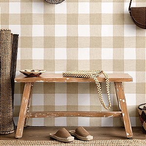 Papel de Parede Top Stripes - Xadrez - 38432 - Vinílico