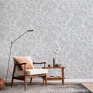 Papel de Parede Leyla - Folhas e Flores  - 82439 - Vinílico