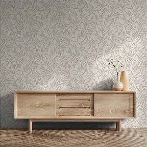 Papel de Parede Leyla - Folhas e Flores  - 82441 - Vinílico