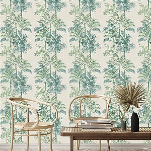 Papel de Parede Leyla - Folhas e Flores  - 82456 - Vinílico