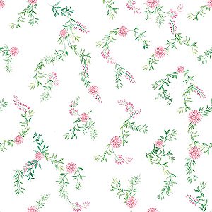 Papel de Parede Era uma vez - Folhas e Flores - 89686 - Vinílico