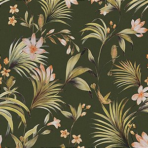 Papel de Parede Flora - Folhas e Flores - 84414 - Vinílico