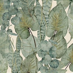 Papel de Parede Flora - Folhas e Flores - 84476 - Vinílico