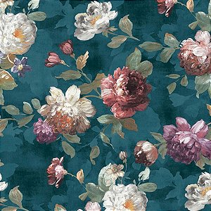 Papel de Parede Flora - Folhas e Flores - 84490 - Vinílico