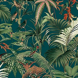 Papel de Parede Flora - Folhas e Flores - 84681 - Vinílico