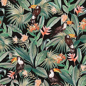 Papel de Parede Flora - Folhas e Flores - 84889 - Vinílico