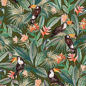 Papel de Parede Flora - Folhas e Flores - 84902 - Vinílico