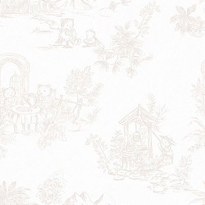 Papel de Parede Provence - Toile de Jouy - 85473 - Vinílico