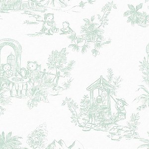 Papel de Parede Provence - Toile de Jouy - 85534 - Vinílico