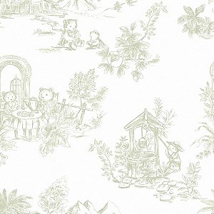 Papel de Parede Provence - Toile de Jouy - 85596 - Vinílico