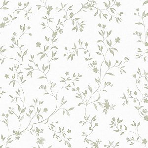 Papel de Parede Provence - Folhas e Flores - 85725 - Vinílico