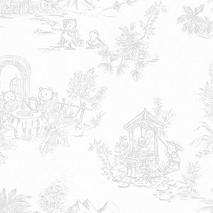 Papel de Parede Provence - Toile de Jouy - 85800 - Vinílico