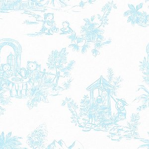 Papel de Parede Provence - Toile de Jouy - 85817 - Vinílico