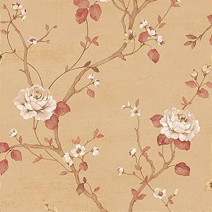 Papel de Parede Palazzo 2 - Folhas e Flores - G67604 - Vinílico