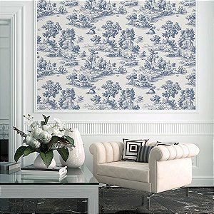 Papel de Parede Goya Collection - Toile de Jouy - 3858-3 - Vinílico