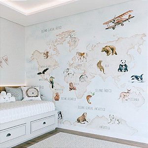 Papel de Parede Bambine - Painel - BA0049 - Non-Woven (TNT)