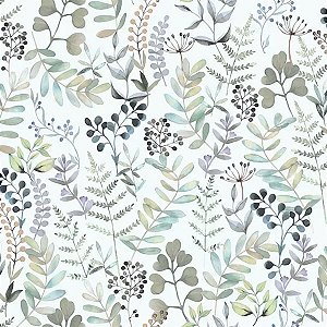 Papel de Parede Le Jardin - Folhas e Flores - M68504 - Non-Woven (TNT)