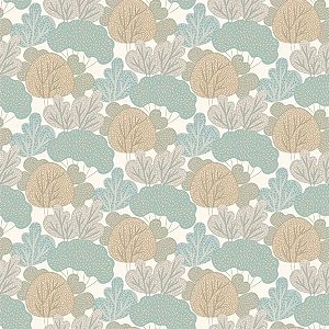 Papel de Parede Petit - Folhas e Flores - A96804 - Non-Woven (TNT)