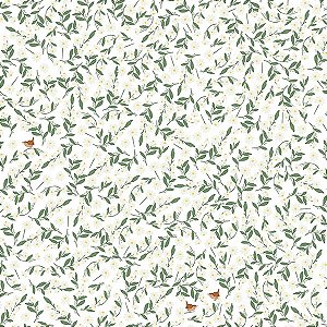 Papel de Parede Passeio no Campo - Folhas e Flores - 602247 - Vinílico