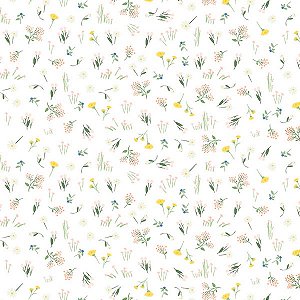 Papel de Parede Passeio no Campo - Folhas e Flores - 602292 - Vinílico