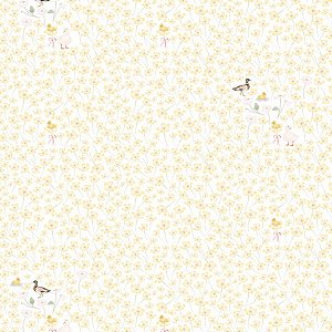 Papel de Parede Passeio no Campo - Folhas e Flores - 602322 - Vinílico