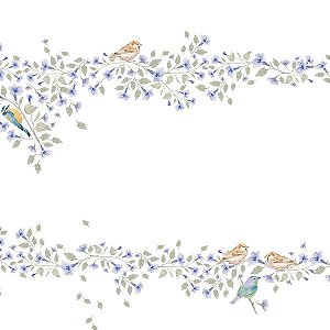 Papel de Parede Passeio no Campo - Folhas e Flores - 602377 - Vinílico