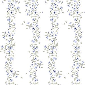 Papel de Parede Passeio no Campo - Folhas e Flores - 602384 - Vinílico
