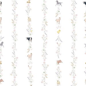 Papel de Parede Passeio no Campo - Listrado - 602414 - Vinílico