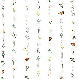 Papel de Parede Passeio no Campo - Listrado - 602537 - Vinílico