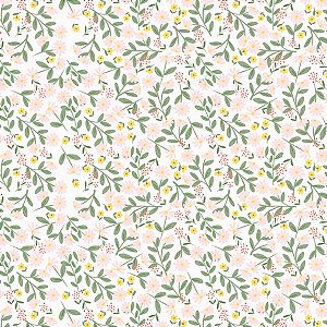 Papel de Parede Passeio no Campo - Folhas e Flores - 602636 - Vinílico