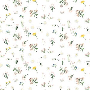 Papel de Parede Passeio no Campo - Folhas e Flores - 602643 - Vinílico