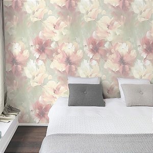 Papel de Parede Rocca - Folhas e Flores - ROC-WKVE3003 - Non-Woven (TNT) - Vinílico