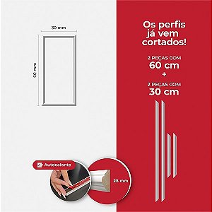 Kit Boiserie - Boiserie - 30x60 - Poliuretano