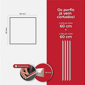 Kit Boiserie - Boiserie - 60x60 - Poliuretano