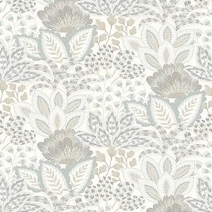 Papel de Parede Alta Gamma Zen - Folhas e Flores  - 26315 - Vinílico