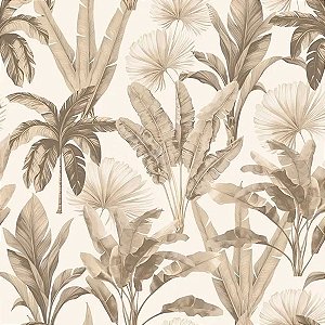 Papel de Parede Refúgio - Folhas e Flores - 4502 - Vinílico