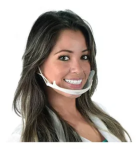 Máscara Acrílica Transparente (10 unidades)